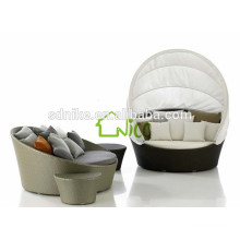 new design rattan cheap outdoor beach sun bed